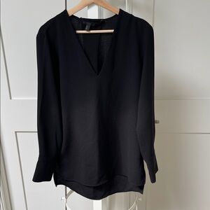 COS Black V-Neck Blouse